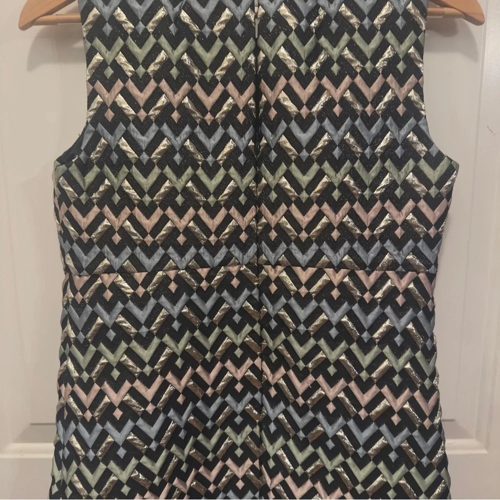 Milly Multi Colored Chevron Mini Dress